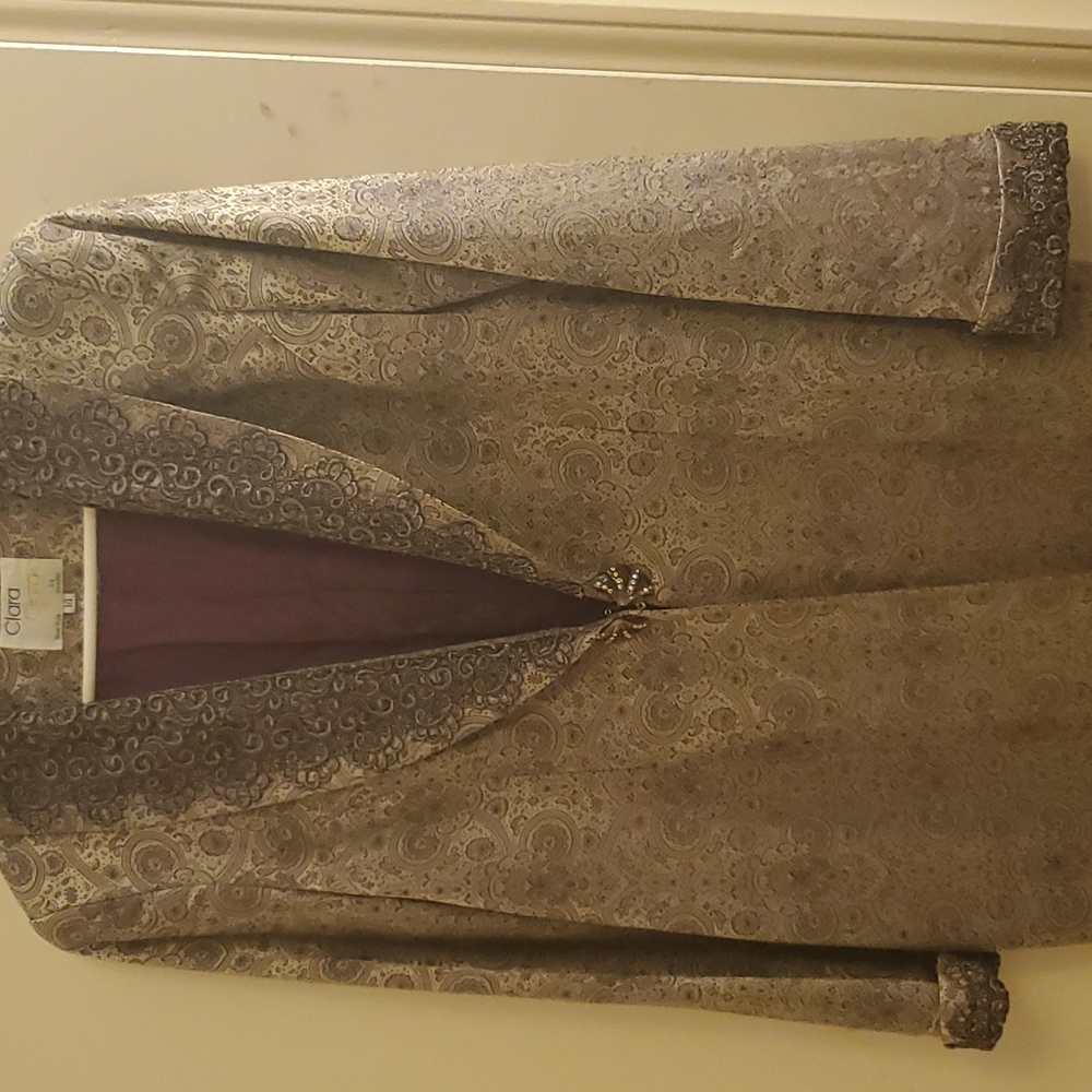 Womens Bronze Suit Jacket and Skirt
